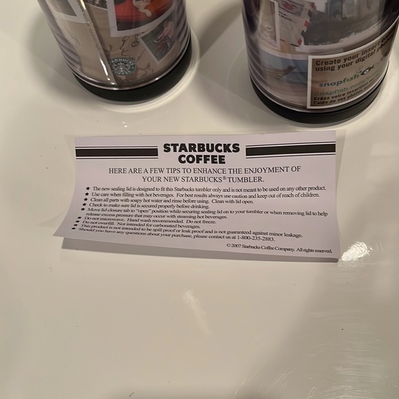 Starbucks Coffee Tumbler Set - "Create Your Own Design” NWT - Picture 9 of 9